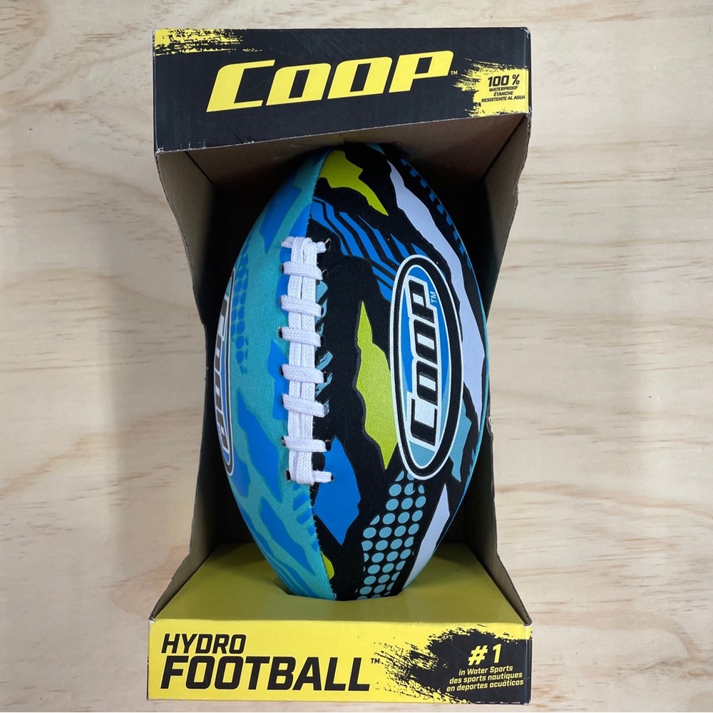 COOP Hydro Waterproof Football for Beach and Pool Play, Family Fun, Green NIB